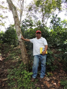 Clemente showing off his wife’s farm in Samarcanda, Madriz, Nicaragua. 